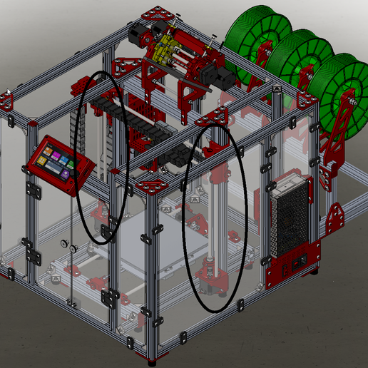 z axis guia 3D print model - Mito3D