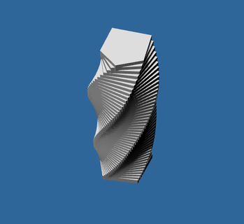 z sectioned retorcido torre arquitectura tijeretas estructural resumen 3d print model - Mito3D