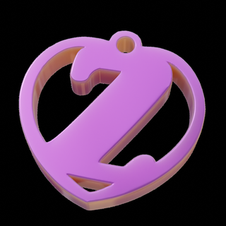 cuore zendaya gioielleria disse collana maniglia applicare moda arte articolo decorazione figura amore coppia 3d print model - Mito3D