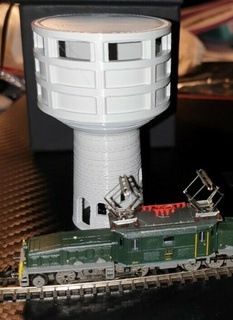 z n modello treno acqua Torre chateau d'eau giocattolo gioco Accessori 3d print model - Mito3D