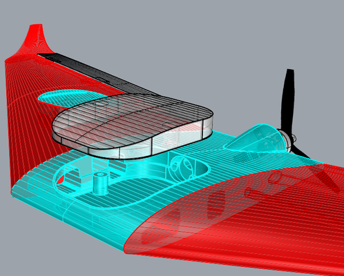 insulter rc avion modèle avions aviation 3d print model - Mito3D