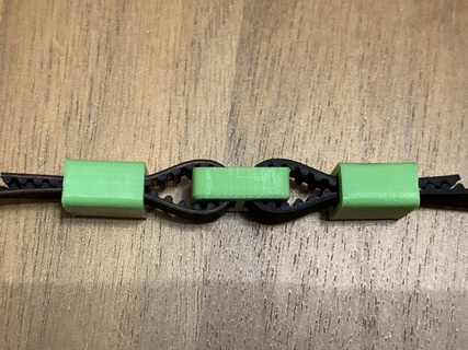 zahnriemen verbinder - toothed belt connector tensioner diy 3d print model - Mito3D