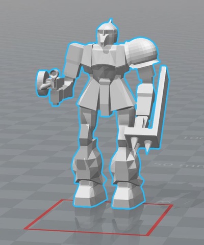 zaku 1 japonca aşağı balık battletech ölçek oyun gundam seyyar takım elbise mecha gerçekçi robot minyatür 3d print model - Mito3D