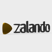 zalando logo moda boutique brand abbigliamento il design modello shop store carattere emblema stile modelli simbolo di lusso accessori elegante tendenza logotipe logotipo stampa stampabile 3d print model - Mito3D