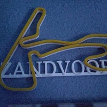Zandvoort circuito logo simulación carrera carreras 3d print model - Mito3D