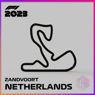 zandvoort circuit netherlands f1 collection 2023 formula 1 wall circuits pack calendar track autodromo aston martin ferrari mercedes redbull 3d print model - Mito3D