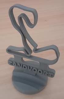 Zandvoort Fórmula 1 circuito phone suporte formula1 corrida automobilismo prêmio Países Baixos 3d print model - Mito3D
