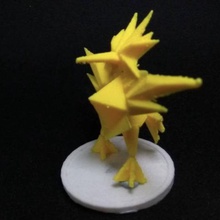 zapdos gioco istinto low poly pokemon andare team 3d print model - Mito3D