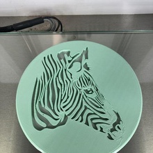zebra drinkcoaster drink coaster holder kids africa animals children zoo idealab 3d print model - Mito3D