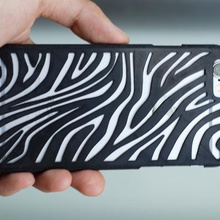 a zebra, o iphone 6 case gadget sixth wildlife unique texture smartphone safari present pattern limited horse gift design apple animal accessories 3d print model - Mito3D