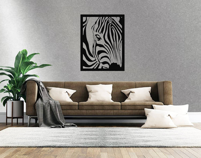 zebra pittura animali immagine wolf1 lobo decoraci arte giocattolo 3d print model - Mito3D