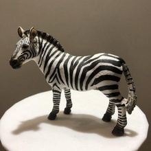 zebra heykel oyun Afrika hayvanat bahçesi hayvanlar oyuncaklar sanatsal hayvan sürünme 3d print model - Mito3D