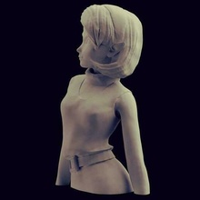 zelda adulto saria ocarina of estátua arte figura Nintendo 3d print model - Mito3D
