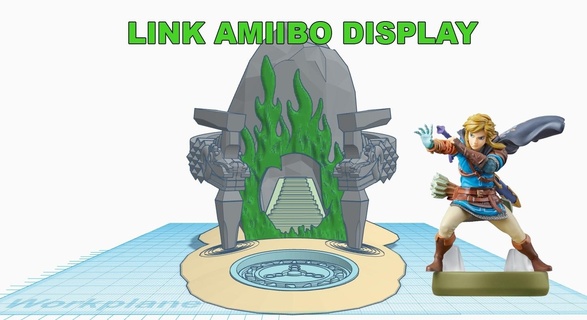 zelda amiibo display shrine switch game holder 3d print model - Mito3D