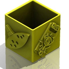 zelda caso funda artilugio casos maceta lapicera 3d print model - Mito3D
