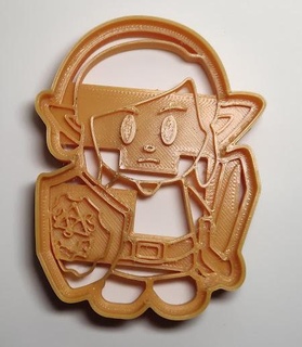 zelda cookie cutter - link toy legend awakening toon nintendo switch 3d print model - Mito3D