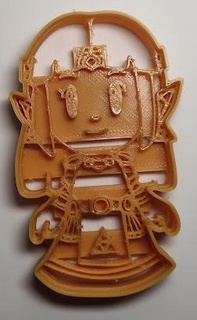 zelda cookie cutter - zelda toy zelda link legend awakening toon toy cookie cutter nintendo switch  3d print model - Mito3D