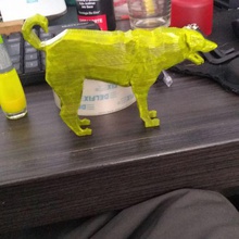 zelda dog art toy mammal decoration low poly animal 3d print model - Mito3D
