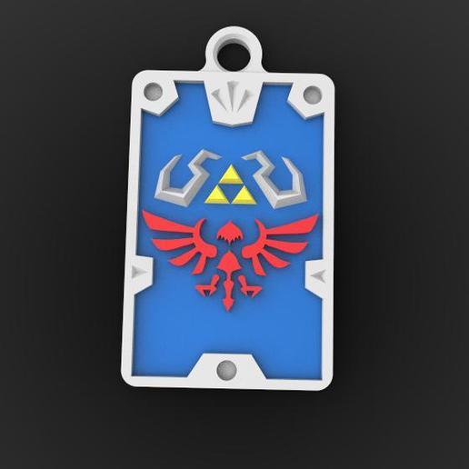 zelda hyrule portachiavi 3 gadget keychain nintendo mario video gioco ciondolo 3D print model - Mito3D