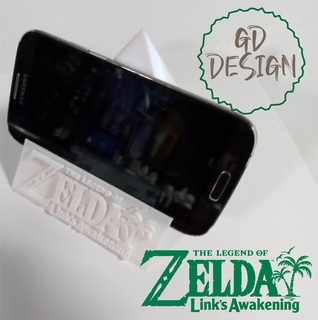 zelda link's despertar triforce phone ficar pé Chá leve Nintendo ligação 3d print model - Mito3D