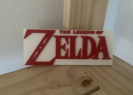 zelda logotipo jogos Nintendo 3d print model - Mito3D