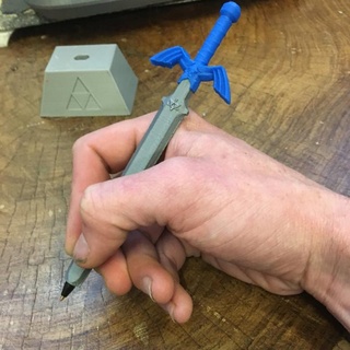 zelda master sword pen bic 3d print model - Mito3D