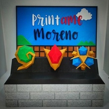 Zelda ocarina temps spirituel pierres base of 3d print model - Mito3D