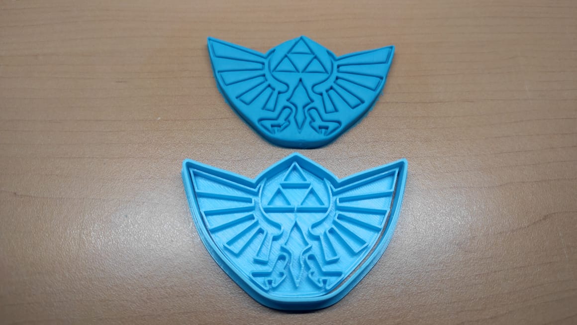 zelda pingente biscoito cortador mofo pastelaria compras pendente Hyrule 3D print model - Mito3D