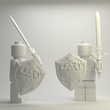 zelda shield master sword lego game toy toys link nintendo mario 3d print model - Mito3D
