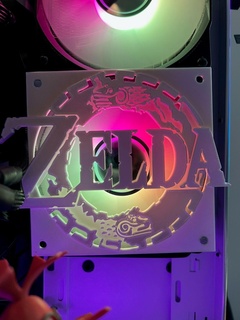 Zelda gözyaşları krallık 120mm hayran örtmek kılıf totk rgb argb Casemod 3d print model - Mito3D