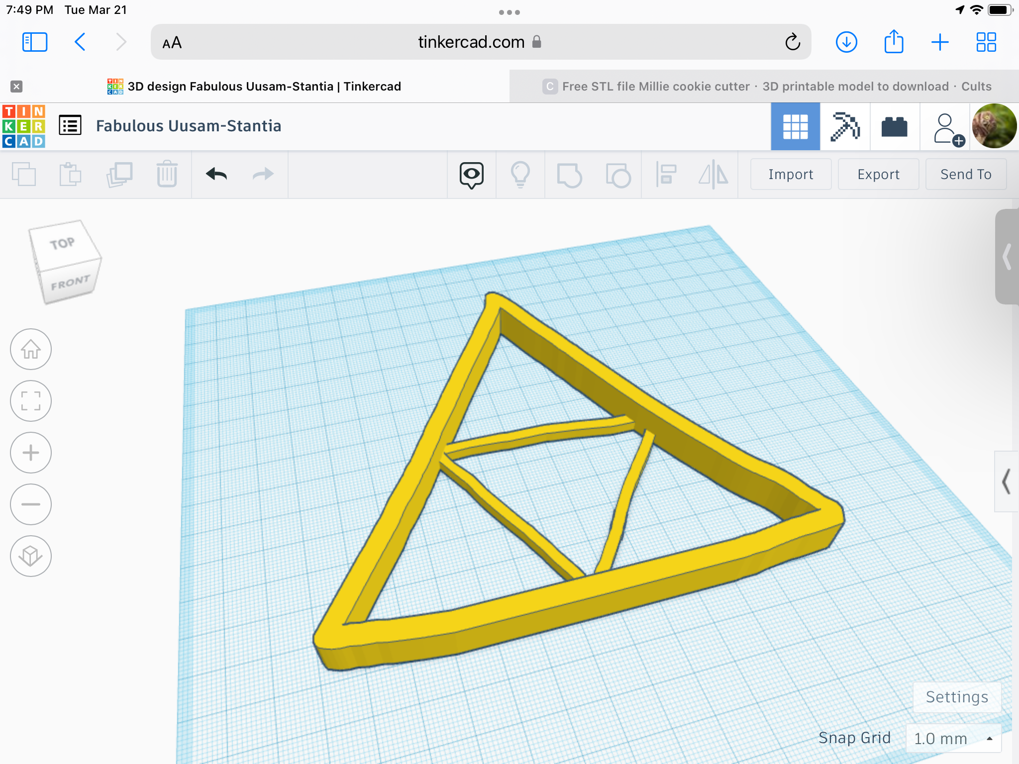 zelda triforce biscoito cortador fofa festa ligação 3D print model - Mito3D