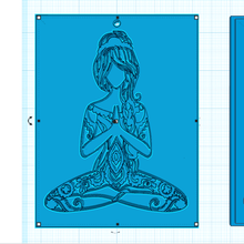 zen casa lo yoga scenario pannello di parete 3d print model - Mito3D