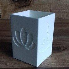 el zen de la vela jarra casa candelita deco del frasco 3d print model - Mito3D