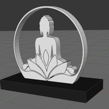 zen figura casa statua 3d print model - Mito3D