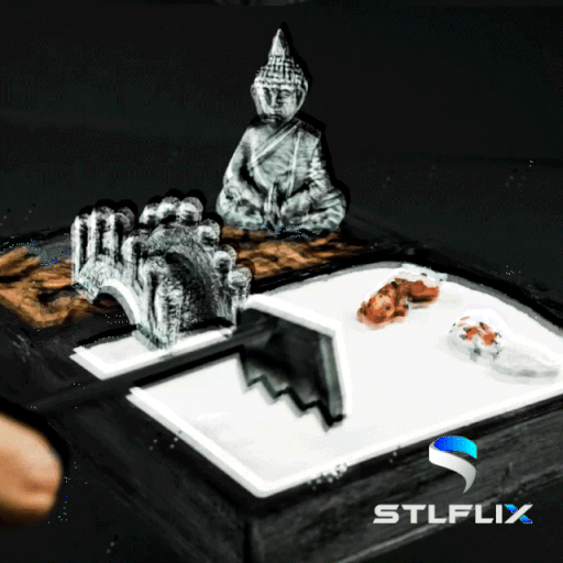 Zen Garten Dekor buda 3D print model - Mito3D