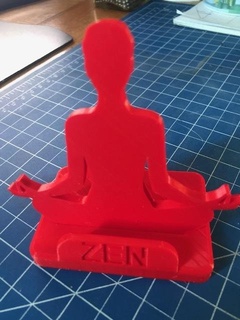 zen teléfono estante soporte apoyo práctica iphone Samsung flexionar colegio busto ajuste escultura Arte decoración estatua cifras 3d print model - Mito3D