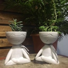zen vaso casa pezzo amore art la decorazione pianta lo yoga fioriera pot 3d print model - Mito3D