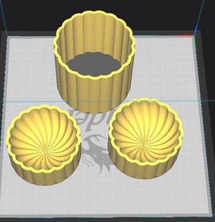 zéphyr sphère baignoire bombe zone guimauve 3d forme 3d print model - Mito3D