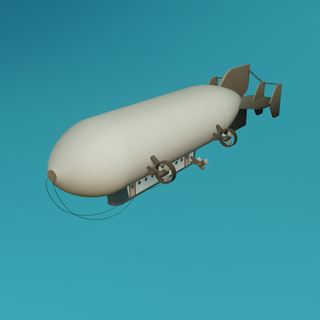 zeppelin attacco titano veicolo shingeki kyojin giocattolo 3d print model - Mito3D