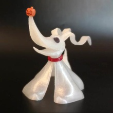 zero nightmare before christmas art dog ghost halloween pumpkin tim burton 3d print model - Mito3D