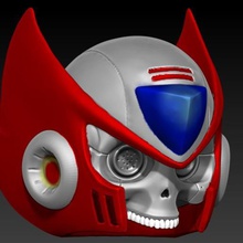 zero skull art megaman super 3d print model - Mito3D