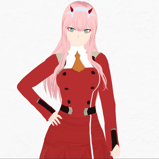 zero two 3d fan art darling franxx format blender unity test Various cute woman girl character people pretty female zerotwo anime body in the 3d print model - Mito3D
