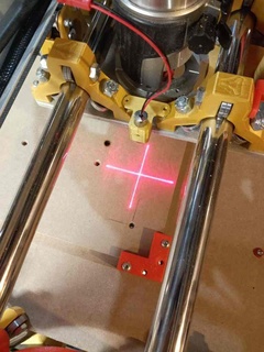 azzeramento attraversare laser titolare supporto lowrider2 utensili 3d print model - Mito3D