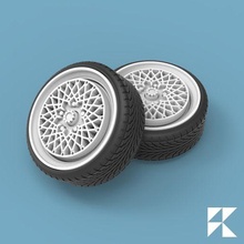 zerolip 50e wheels - wheel set scale models diecast 3d print model - Mito3D