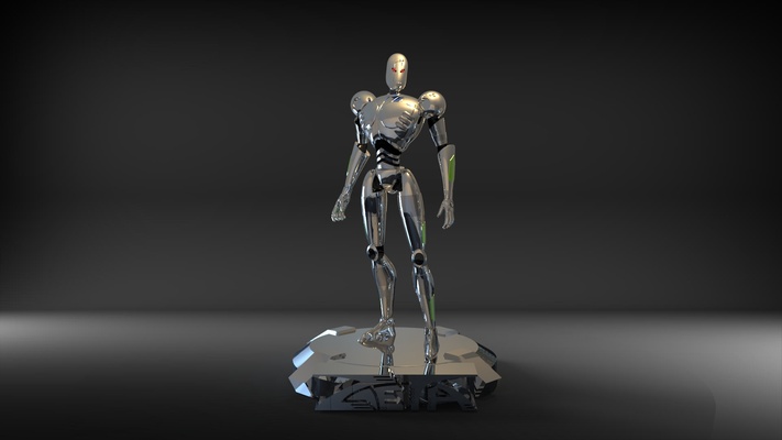 zeta proyecto projeto androide dc 3d print model - Mito3D
