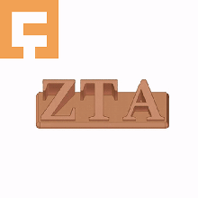 zeta tau alpha sororité 3d étiquette nom 3d print model - Mito3D