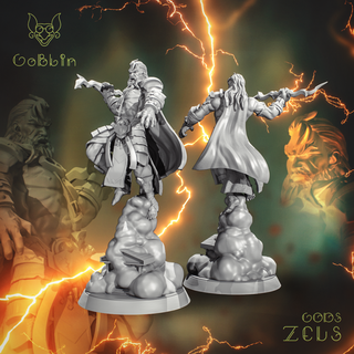 Zeus dieux miniatures rpg jouets marteau guerre 3dprinting jeu plateau table dnd dndminiature dndcharacter guerrier gow figurines 3d print model - Mito3D