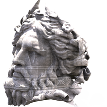 Zeus Kopf Skulptur drucken Scan uralt Cronus griechisch Statue hera Jupiter Olymp gescannt Modelle 3d print model - Mito3D