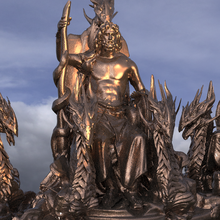Zeus Rey Dioses trono 2 3d print model - Mito3D