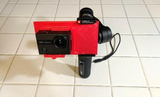 Zhiyun pürüzsüz q2 aksiyon kamera Tenker 4k ld4000 Kulp destek gopro 3d print model - Mito3D